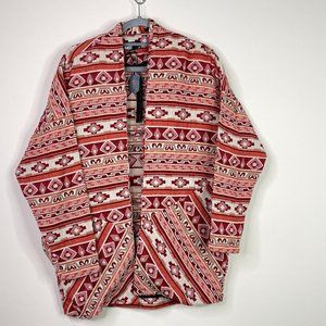 New William Rast Aztec Tapestry Open Front Jacket Women's Size Medium